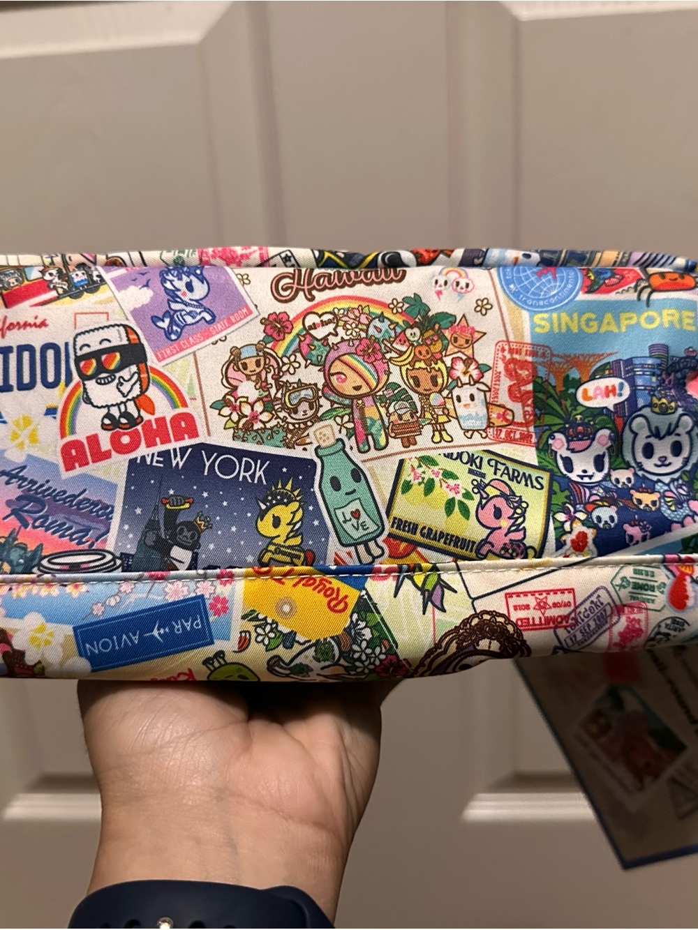 Ju-Ju-Be Patchwork Travel Print Pencil Case - Multicolor
